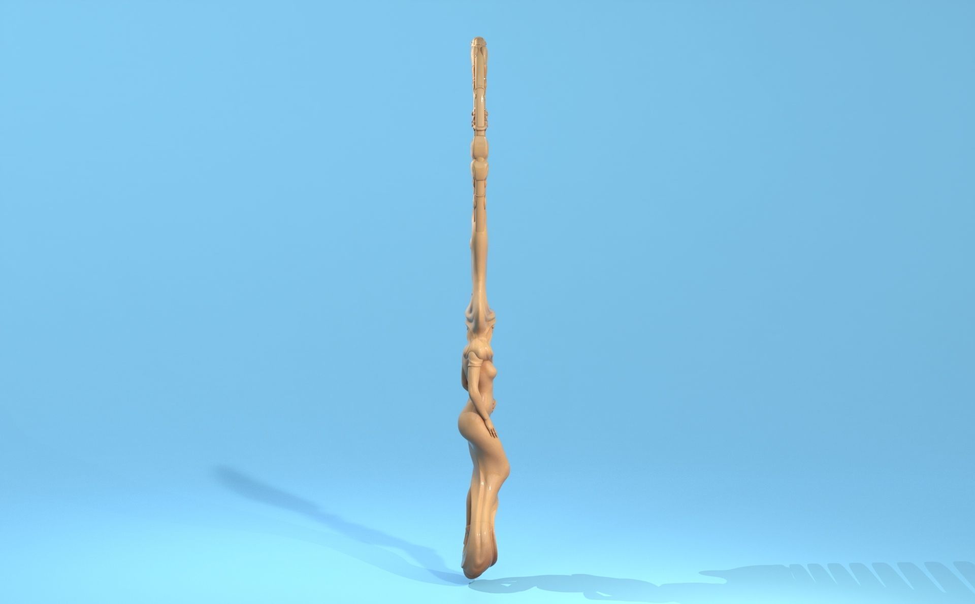 Hair comb 3D print model_8