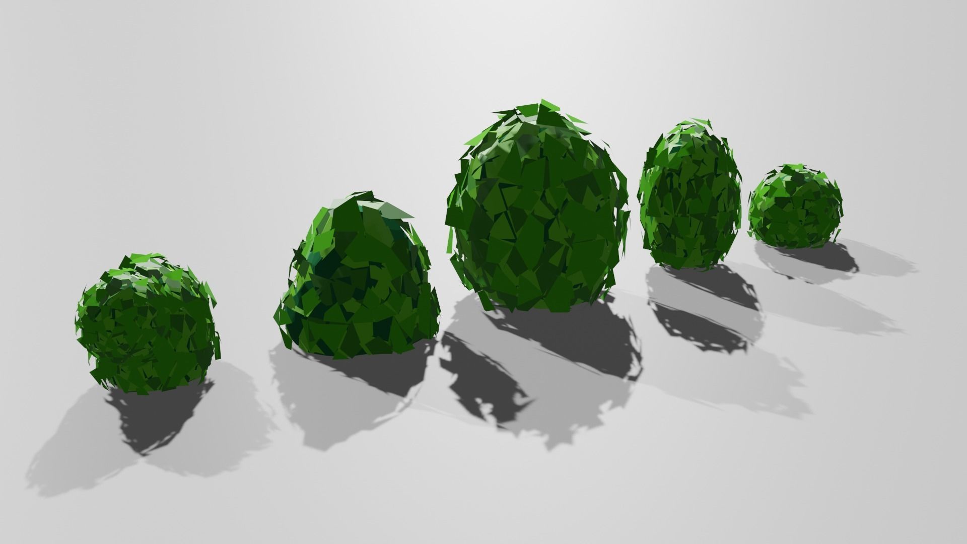3D model Stylized Low-Poly Bush Pack 1 VR / AR / low-poly | CGTrader