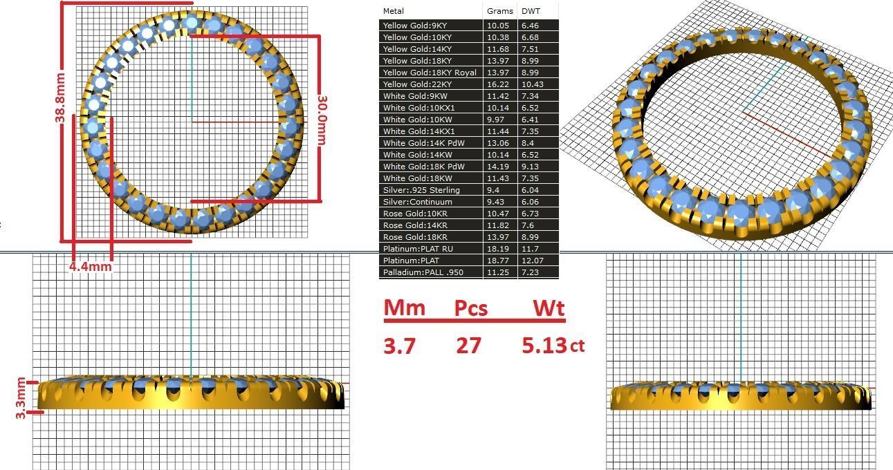 36mm Rolex Compatible Watch Bezel 3D print model_9