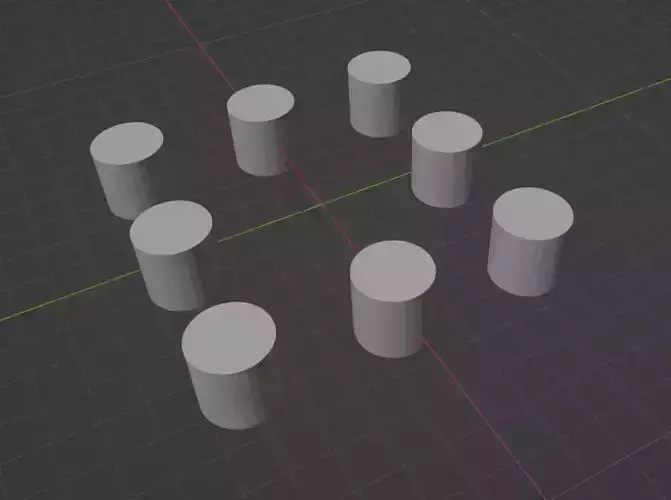 Cylinder 08 3D Model 3D model