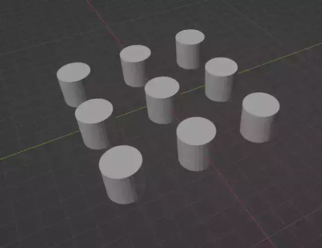 Cylinder 09 3D Model 3D model