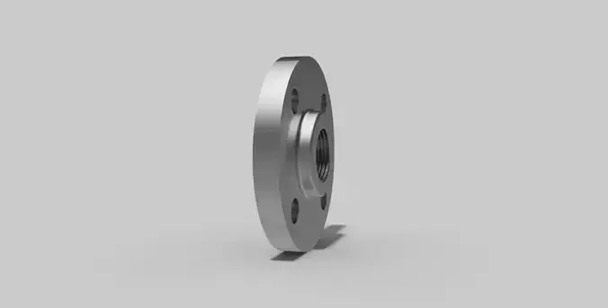 1 Inch BSP - Threaded flange - Autodesk Inventor