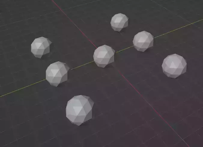 Ico Sphere 07 3D Model