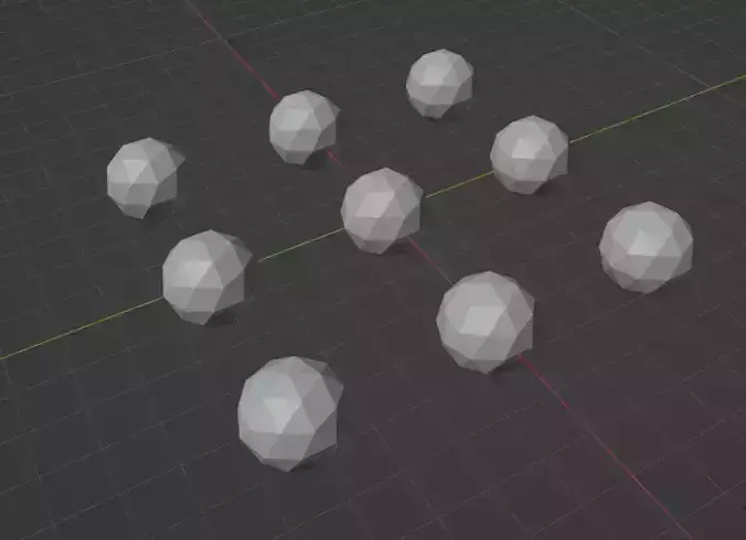 Ico Sphere 09 3D Model