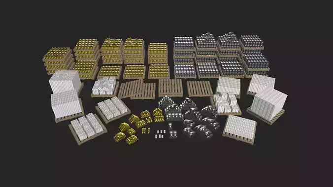 ASSET BANK money - Golden and silver Bar -