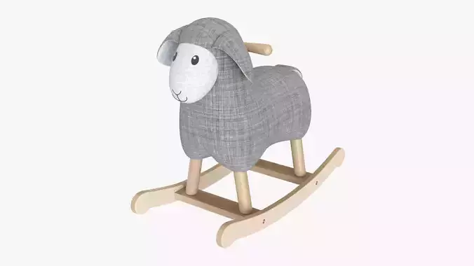 Rocking lamb ride-on 3D model