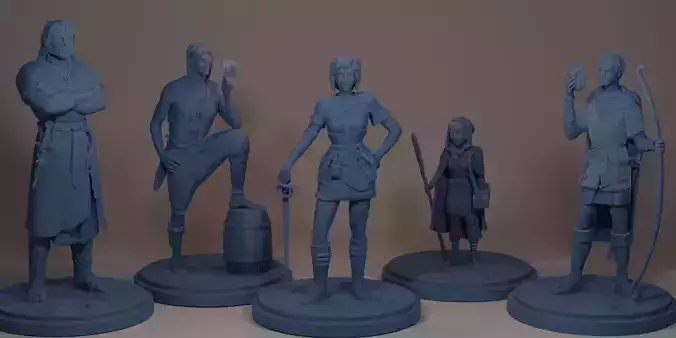 Fantasy Miniatures set - 6