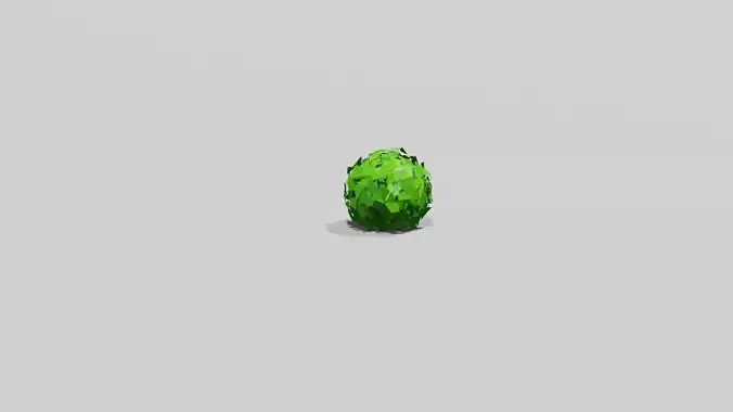 Stylized Low Poly Bush Free 3D model
