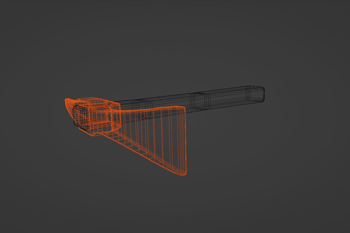 Small Pickaxe Tool Model Low-poly 3D model_18