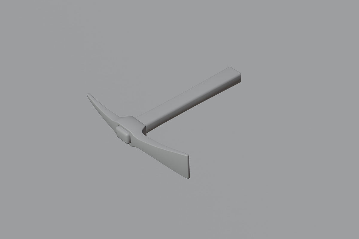 Small Pickaxe Tool Model Low-poly 3D model_25