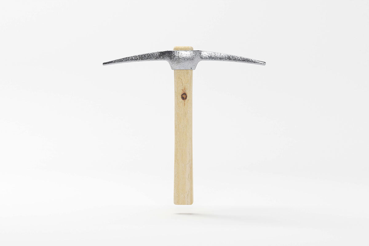 Small Pickaxe Tool Model Low-poly 3D model_11