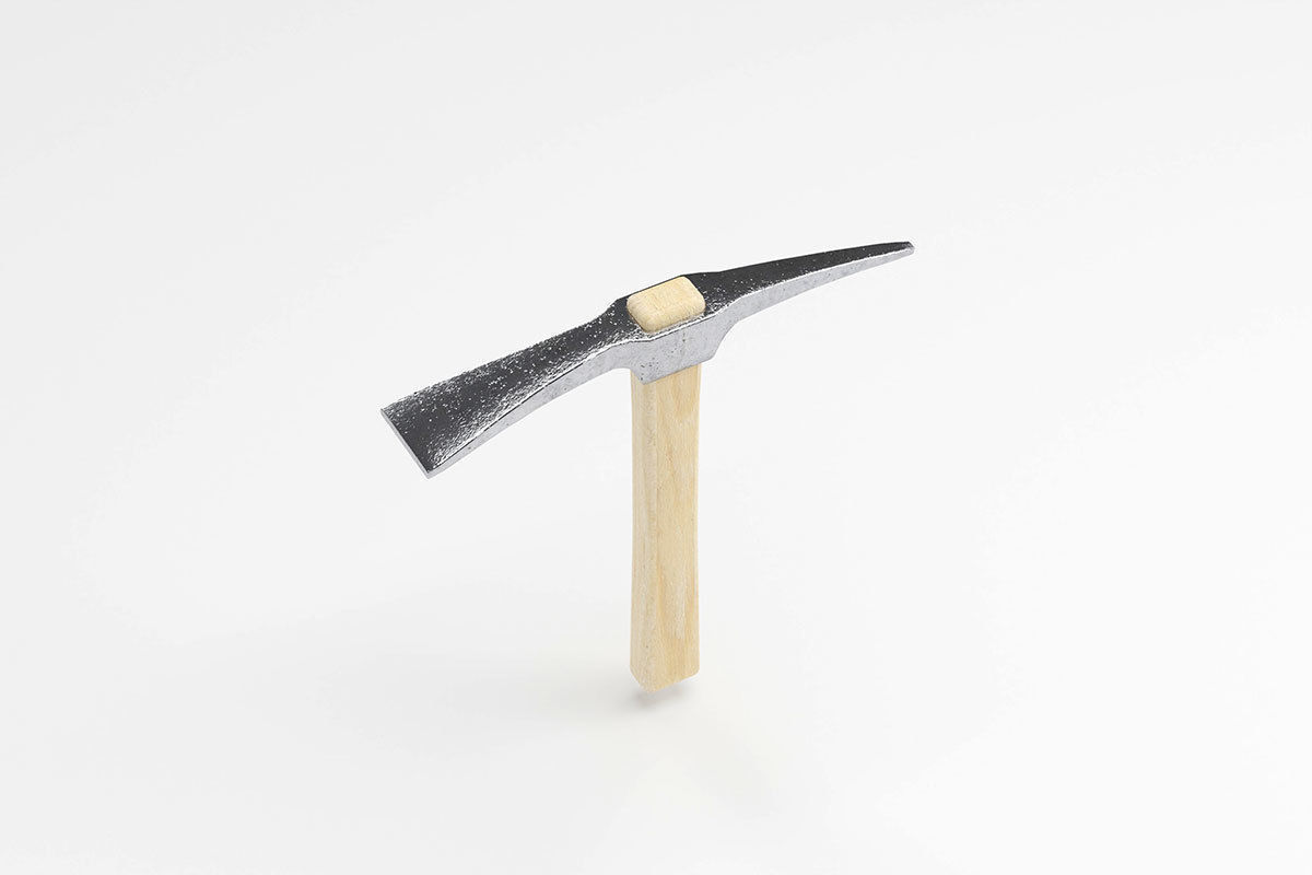 Small Pickaxe Tool Model Low-poly 3D model_10