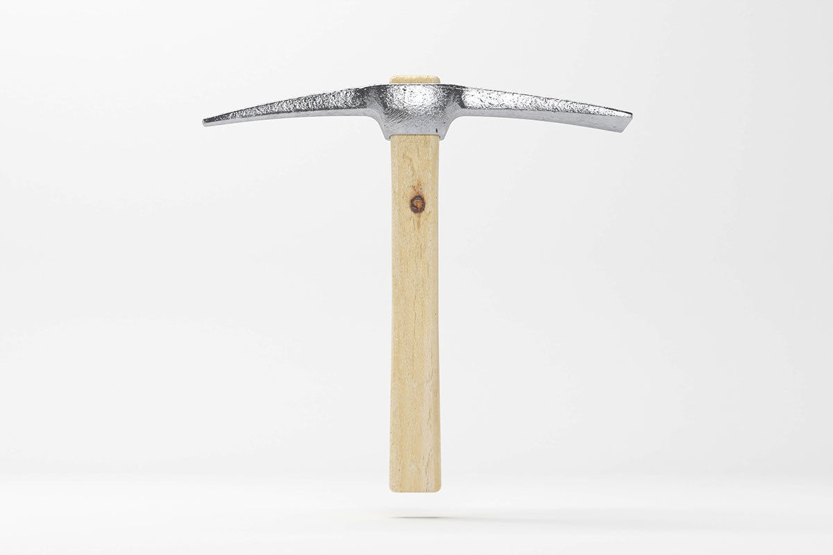 Small Pickaxe Tool Model Low-poly 3D model_12