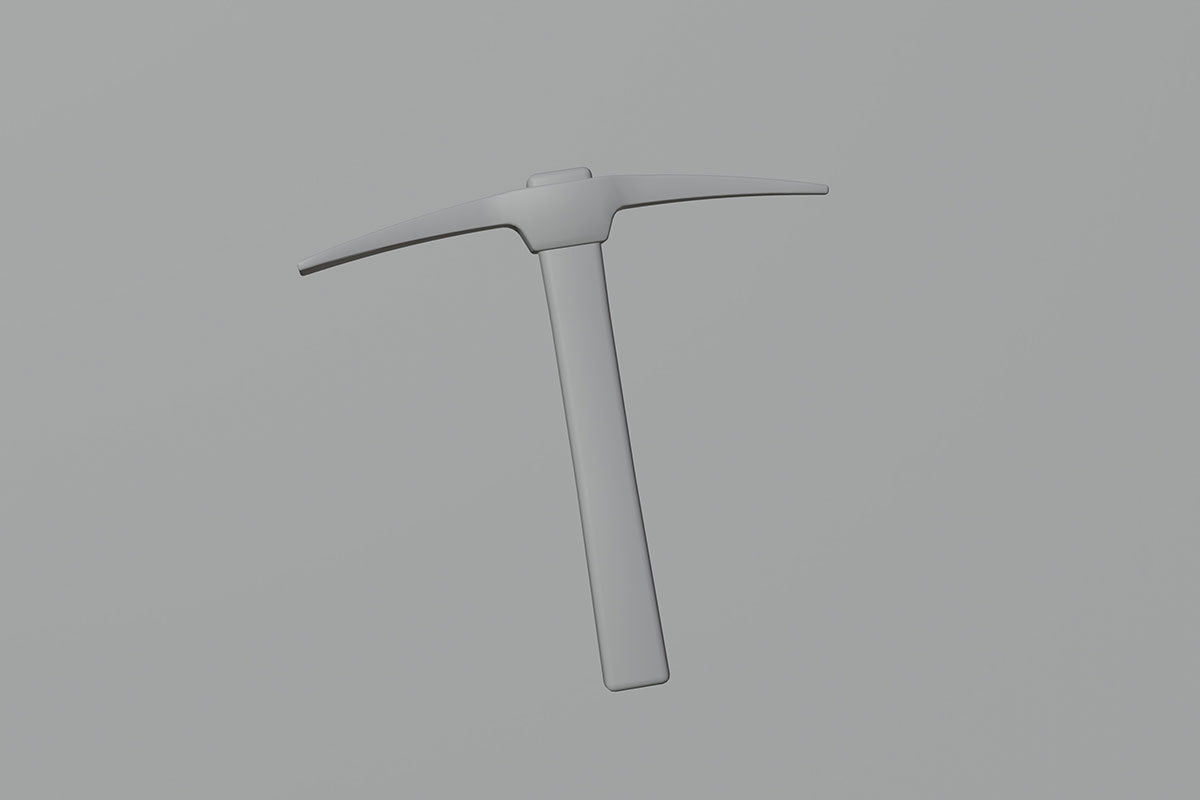 Small Pickaxe Tool Model Low-poly 3D model_21