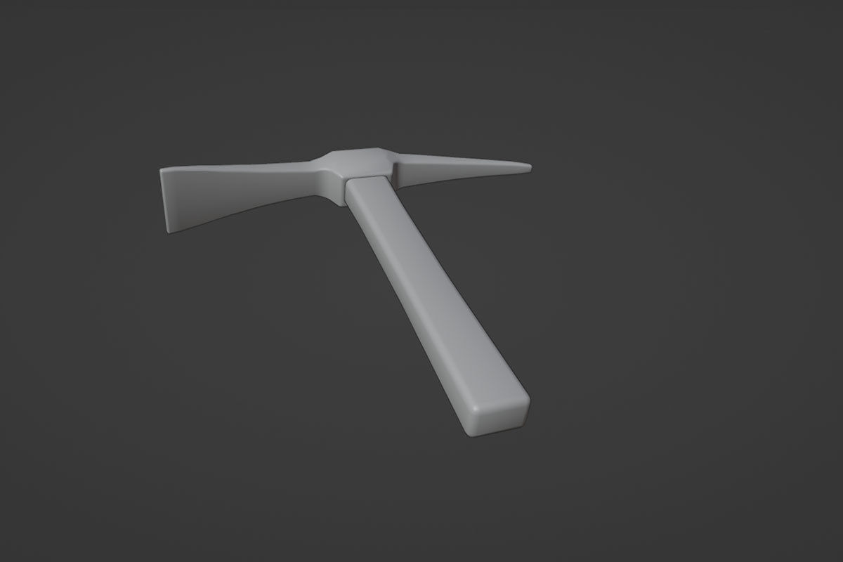 Small Pickaxe Tool Model Low-poly 3D model_32