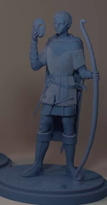 Elf ranger archer 3D print model_0