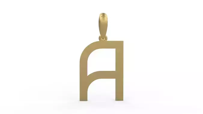 Initial Letters Pendant Bhofila A 3D print model