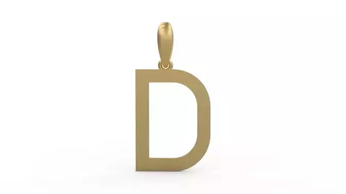 Initial Letters Pendant Bhofila D 3D print model