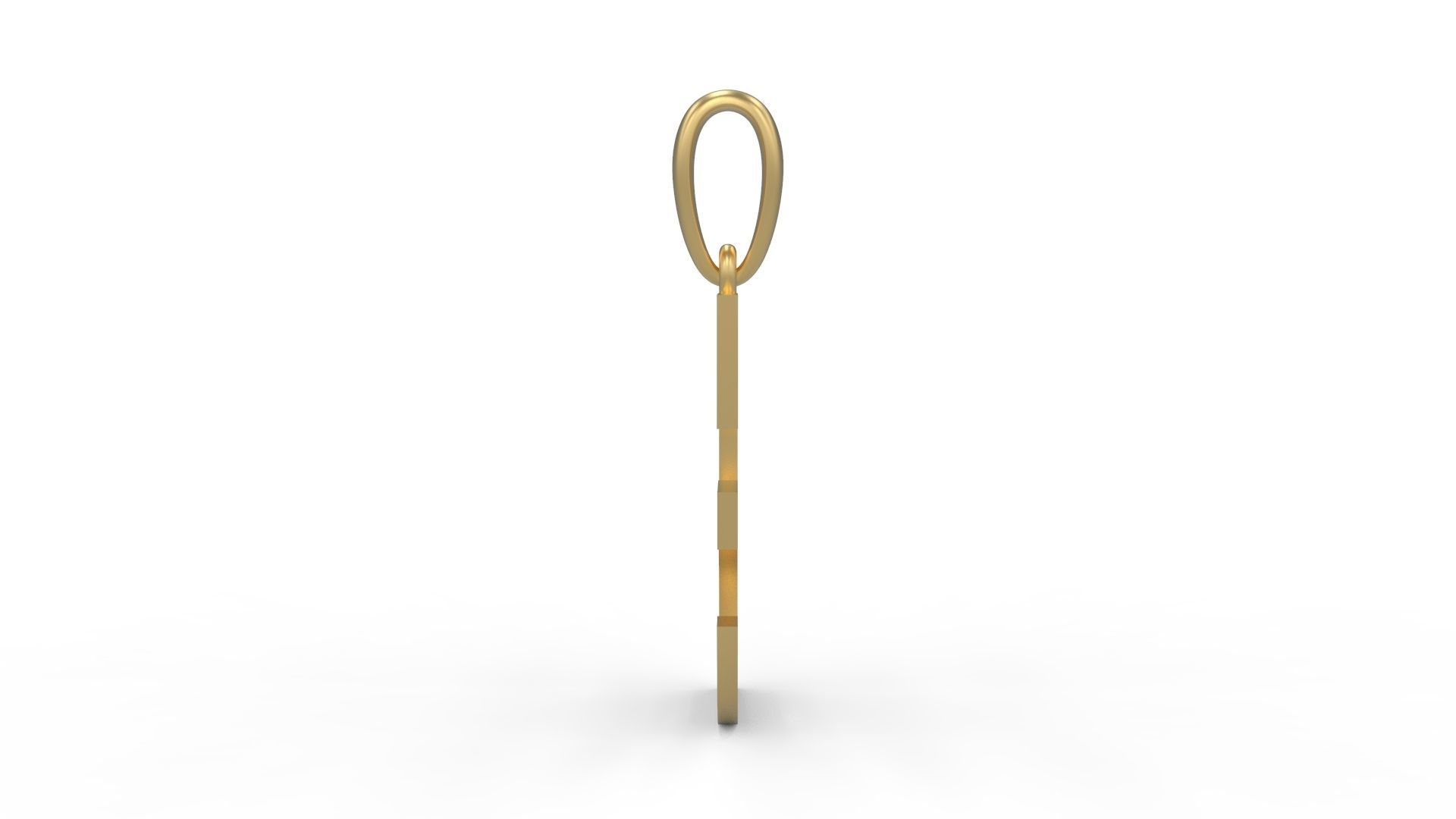 Initial Letters Pendant Bhofila E 3D print model_2