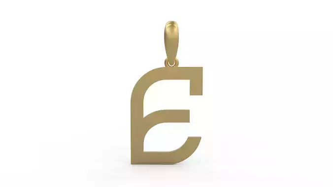 Initial Letters Pendant Bhofila E 3D print model