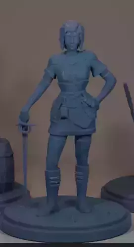 Female knight warrior