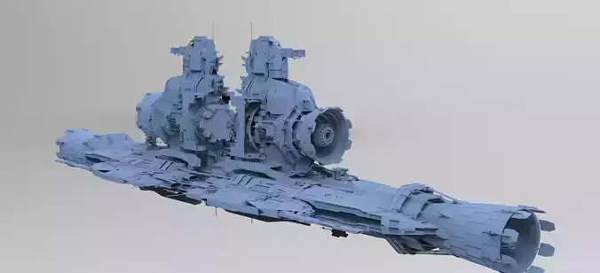 Sci-Fi Droid ship 4 