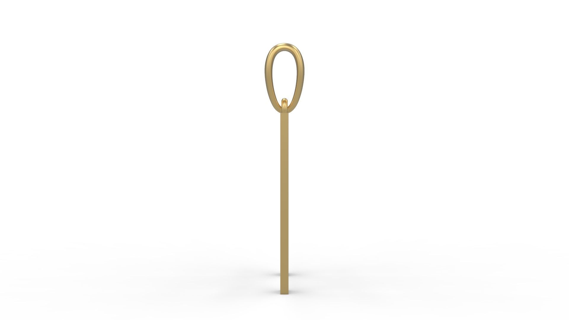 Initial Letters Pendant Bhofila H 3D print model_2