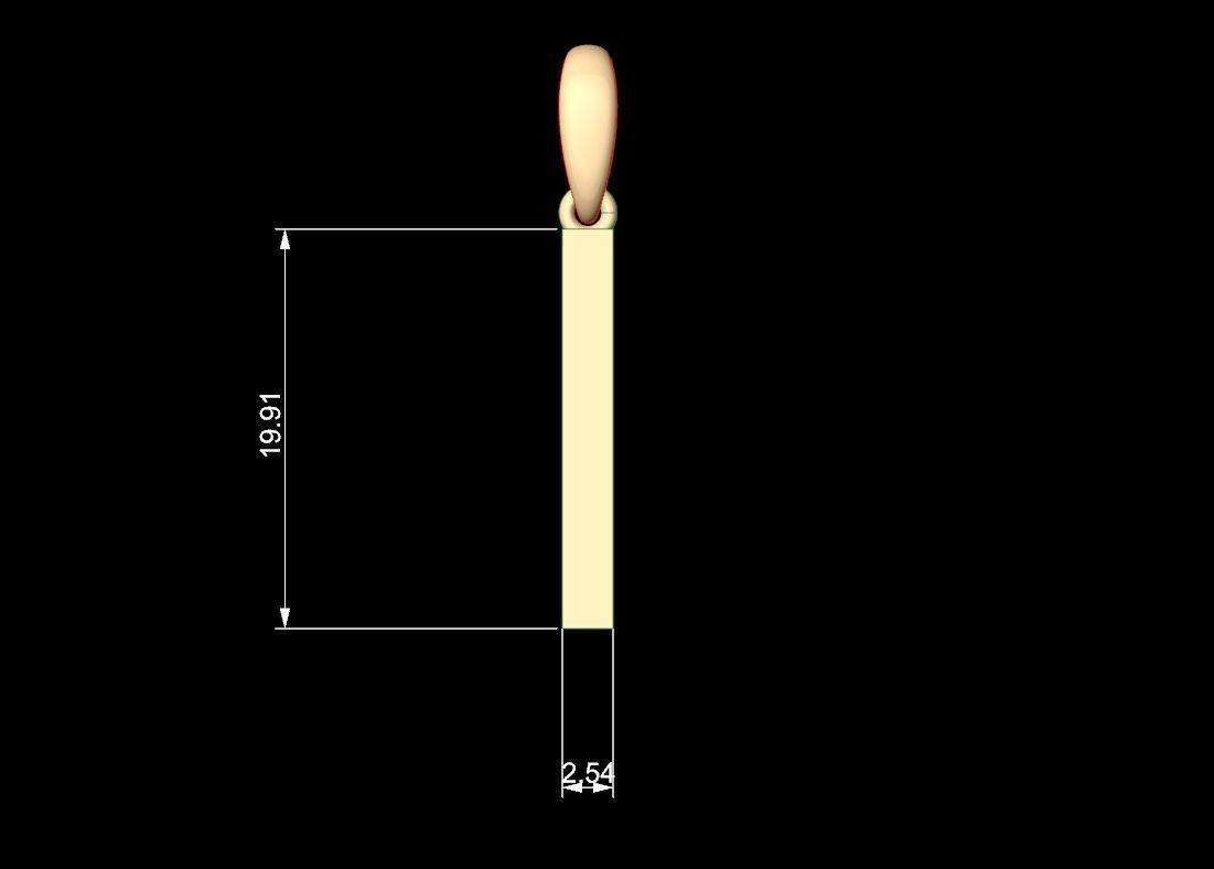 Initial Letters Pendant Bhofila I 3D print model_4