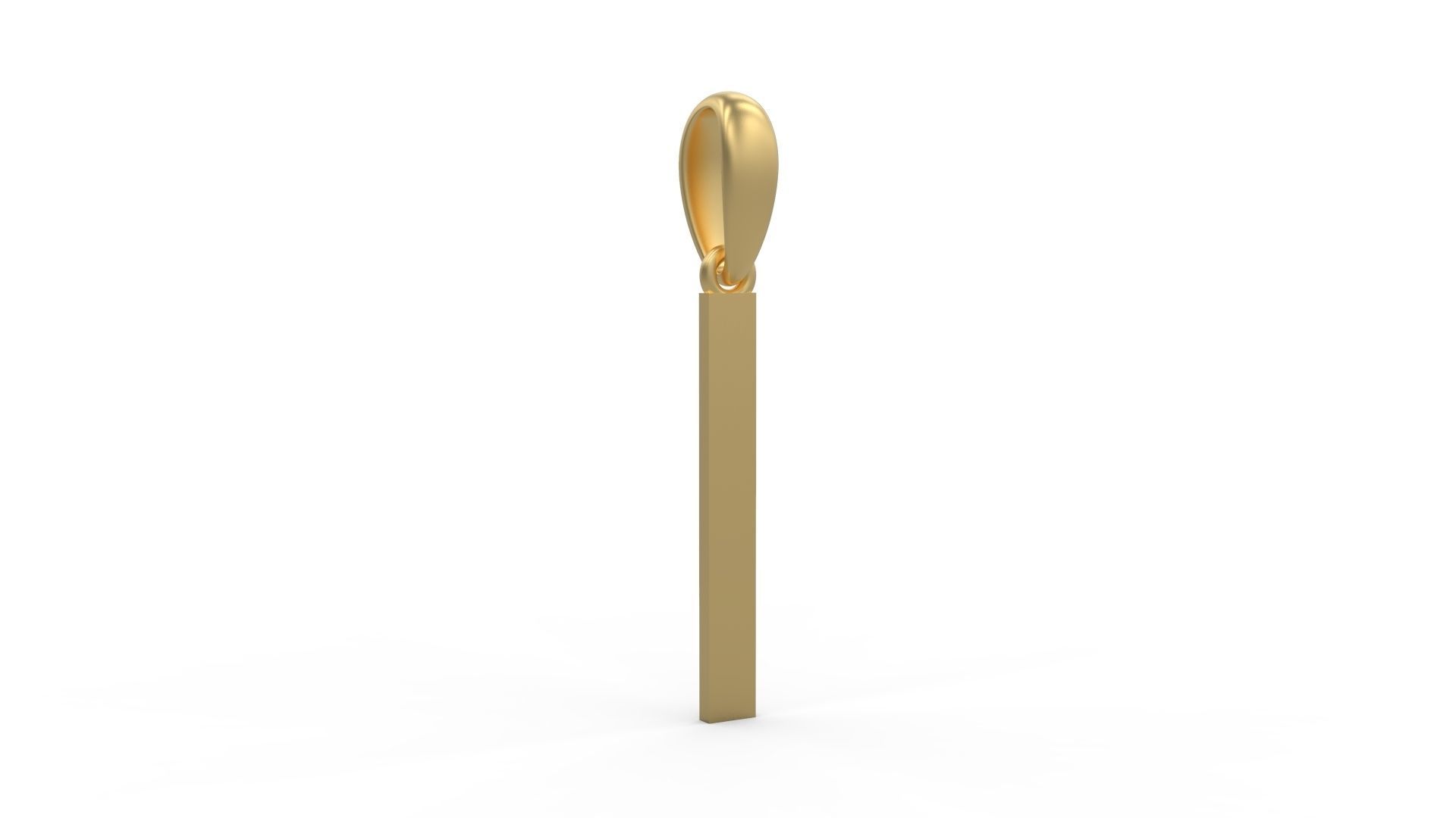 Initial Letters Pendant Bhofila I 3D print model_3