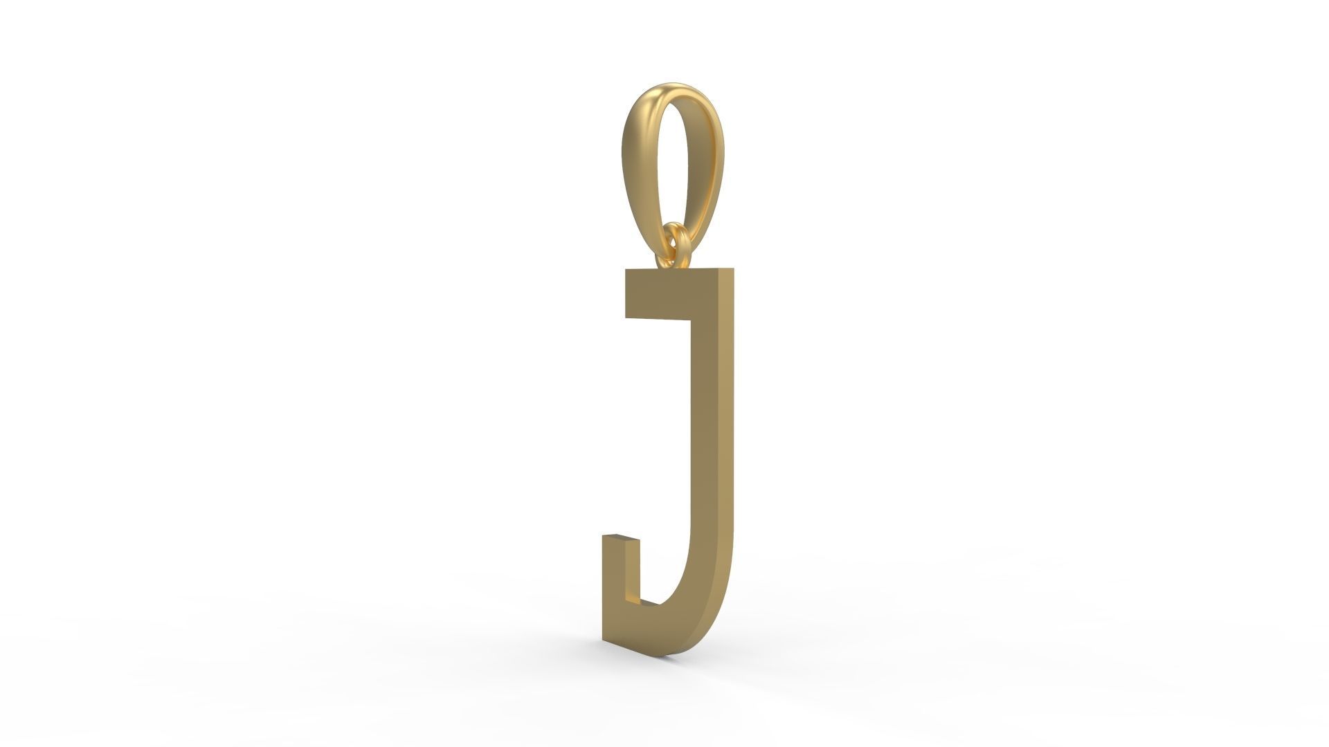 Initial Letters Pendant Bhofila J 3D print model_1