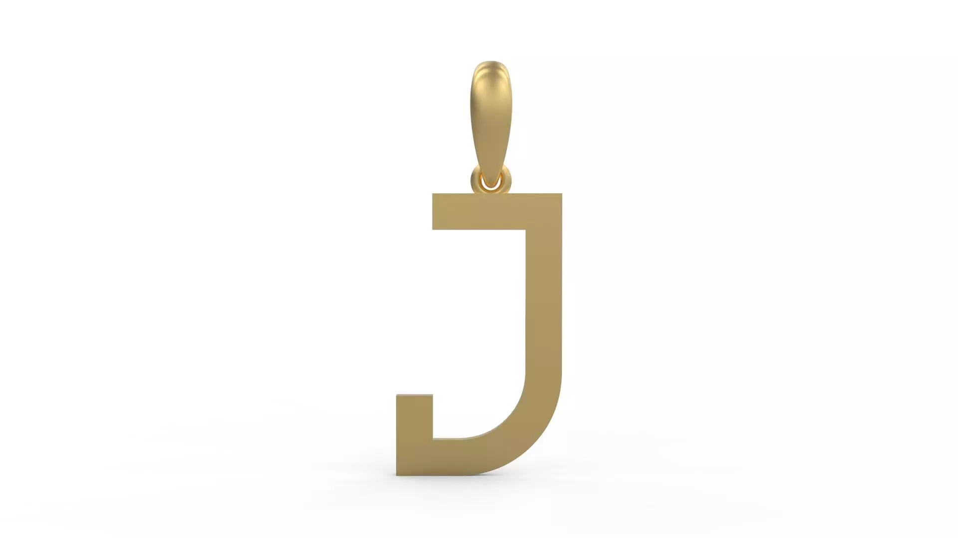 Initial Letters Pendant Bhofila J 3D print model_0