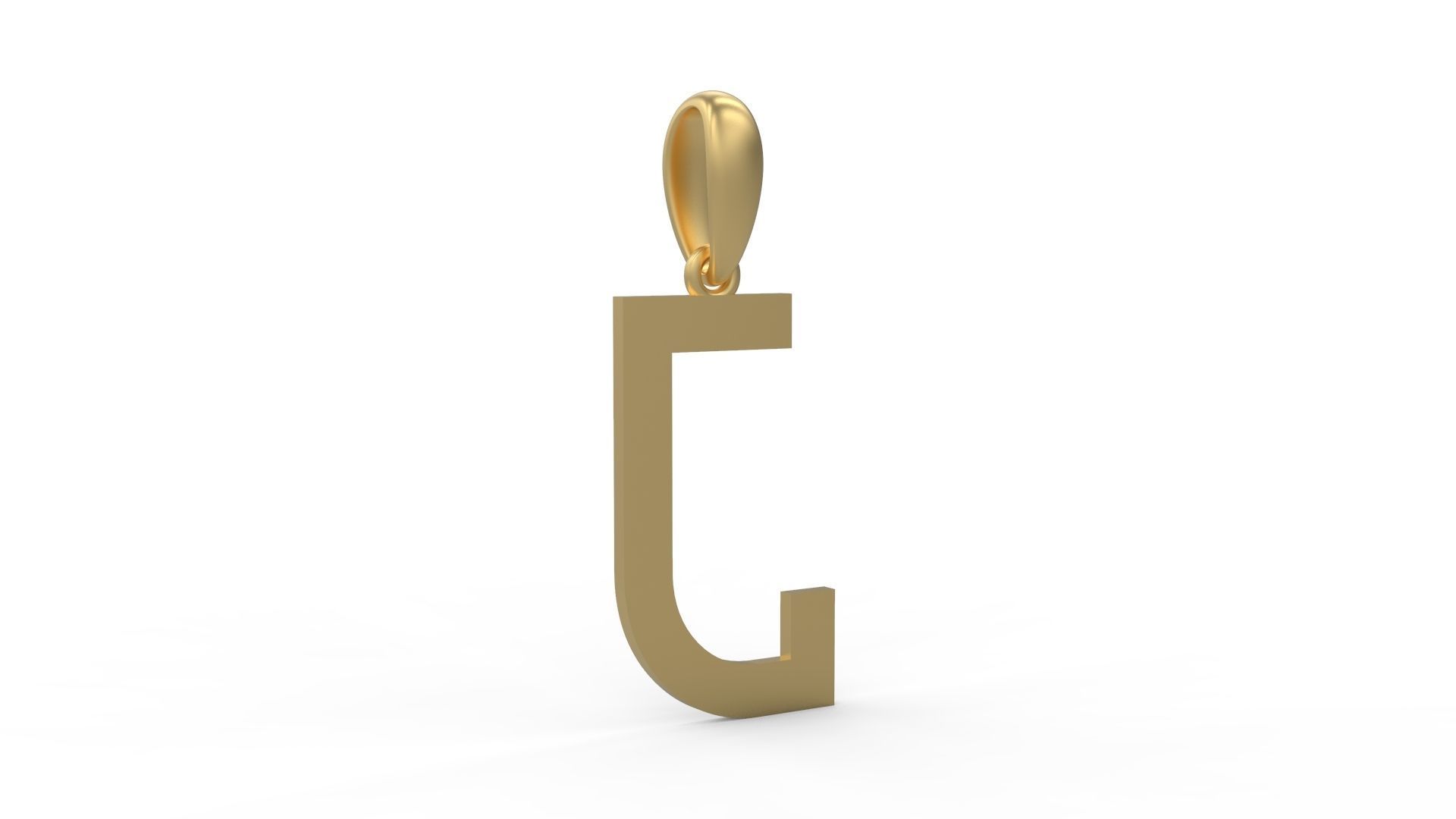 Initial Letters Pendant Bhofila J 3D print model_3