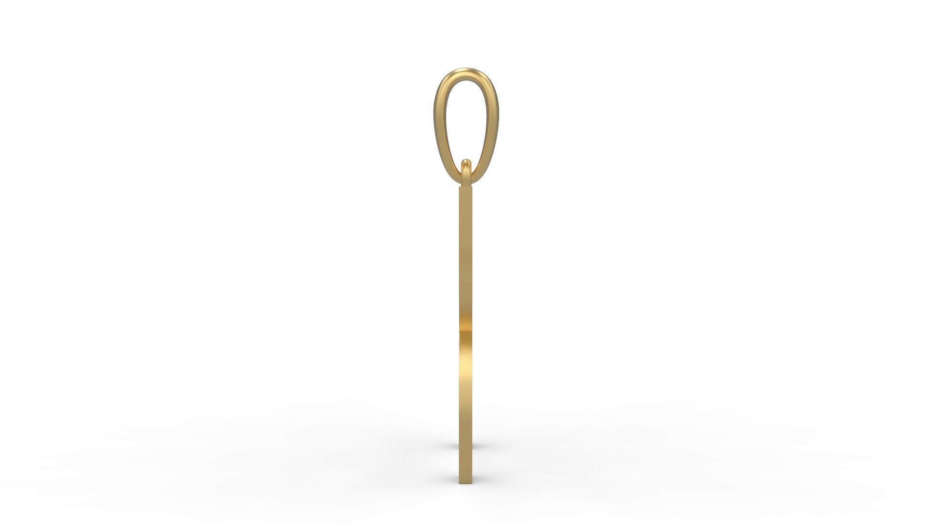 Initial Letters Pendant Bhofila K 3D print model_2