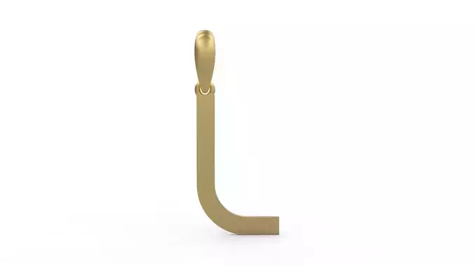 Initial Letters Pendant Bhofila L 3D print model