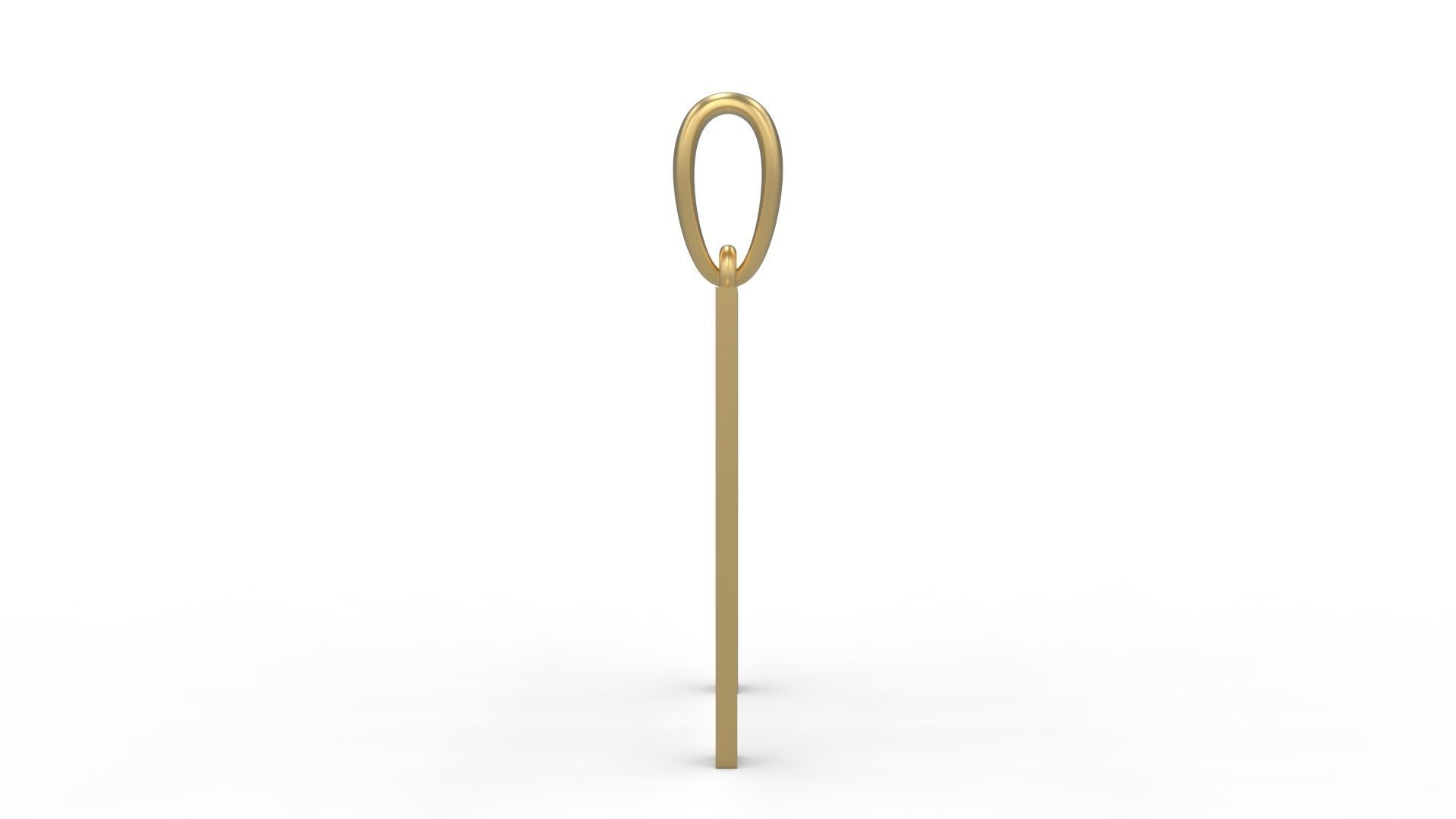 Initial Letters Pendant Bhofila M 3D print model_2