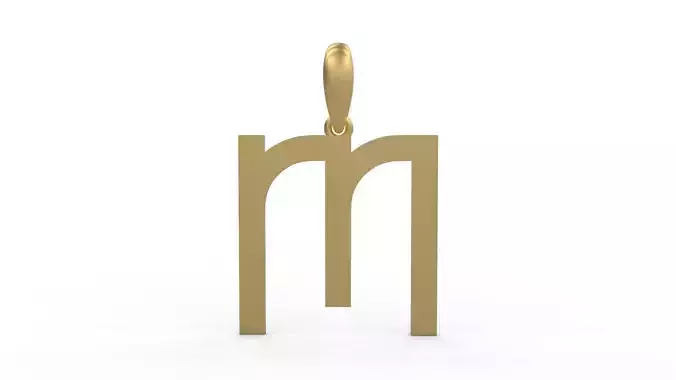 Initial Letters Pendant Bhofila M 3D print model