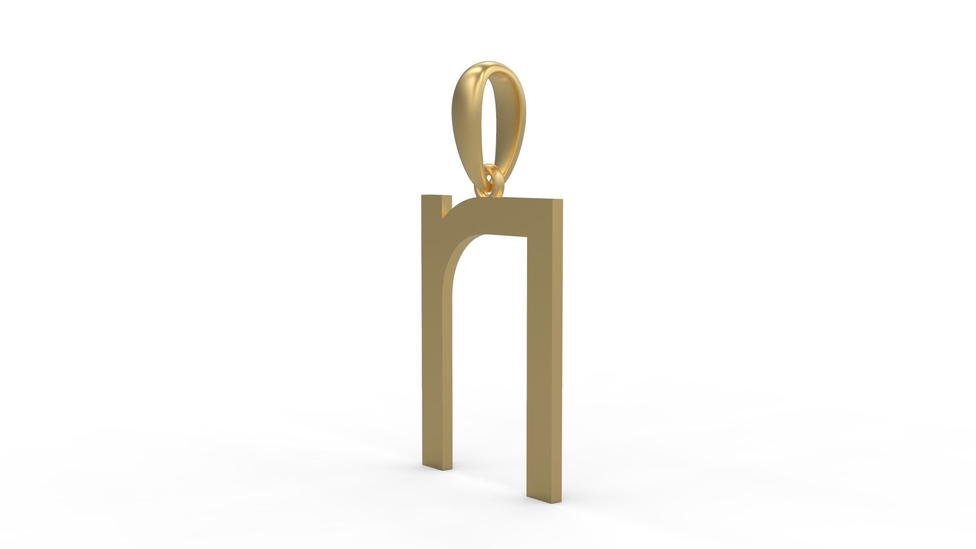 Initial Letters Pendant Bhofila N 3D print model_1