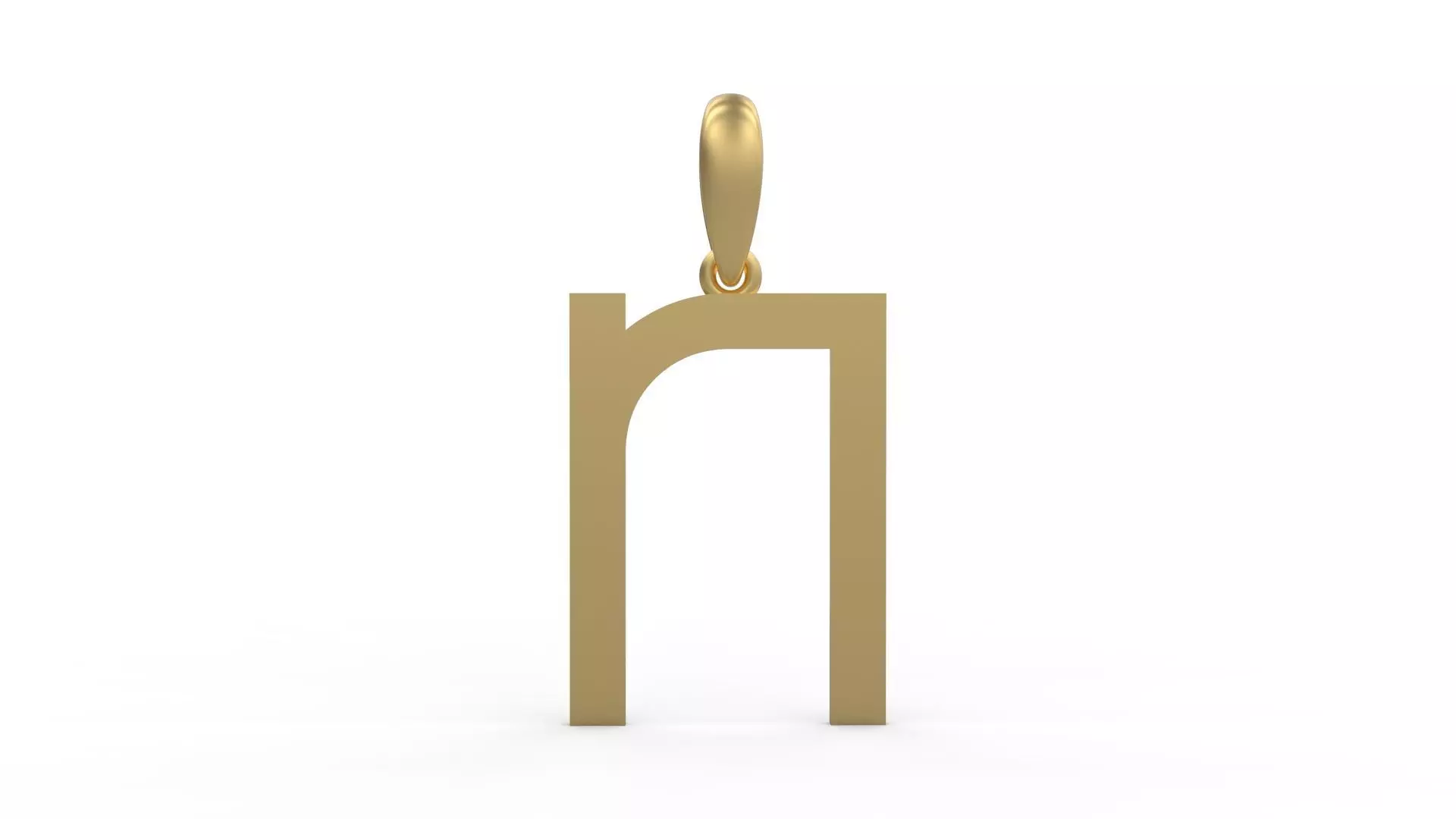 Initial Letters Pendant Bhofila N 3D print model_0