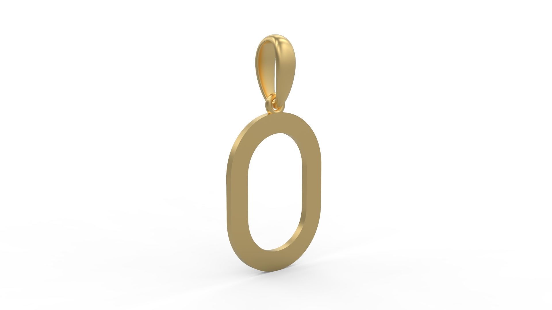 Initial Letters Pendant Bhofila O 3D print model_3