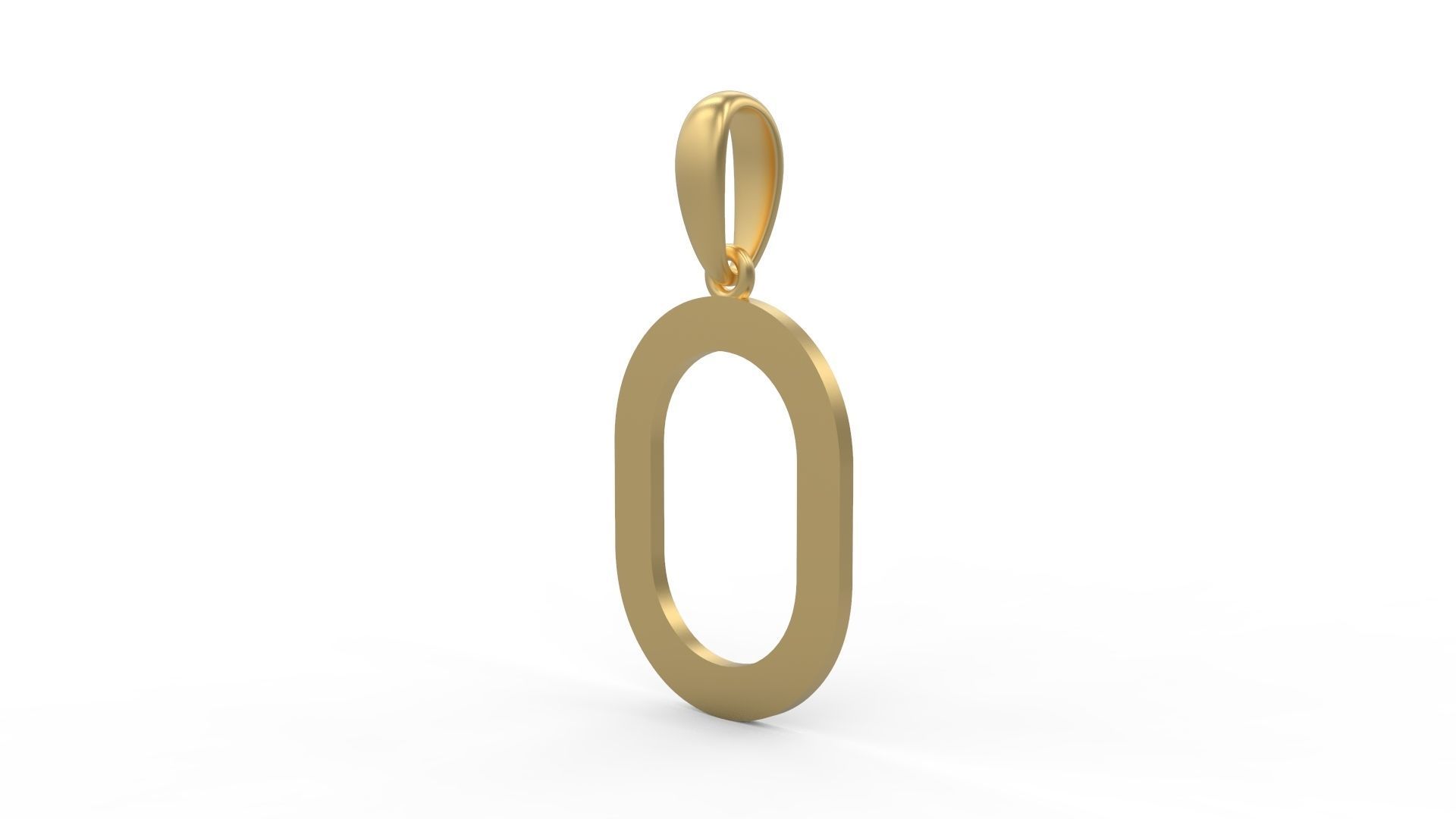 Initial Letters Pendant Bhofila O 3D print model_1