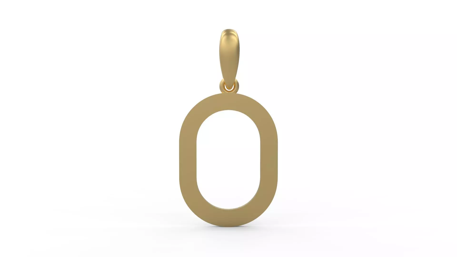 Initial Letters Pendant Bhofila O 3D print model_0