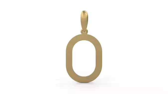Initial Letters Pendant Bhofila O 3D print model