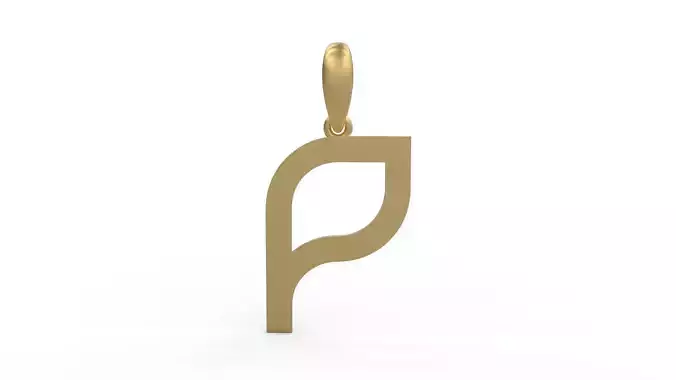Initial Letters Pendant Bhofila P 3D print model