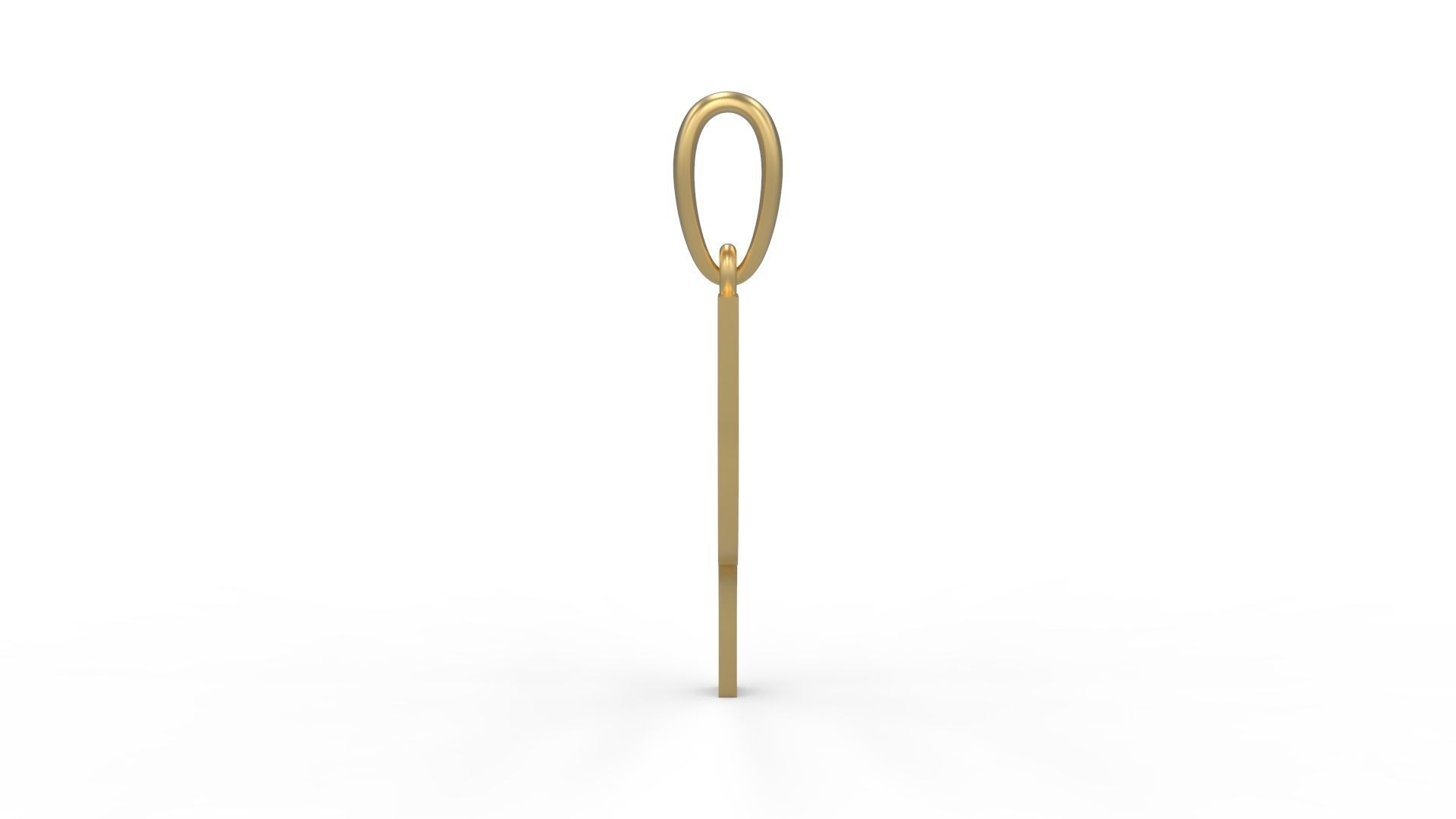 Initial Letters Pendant Bhofila P 3D print model_2