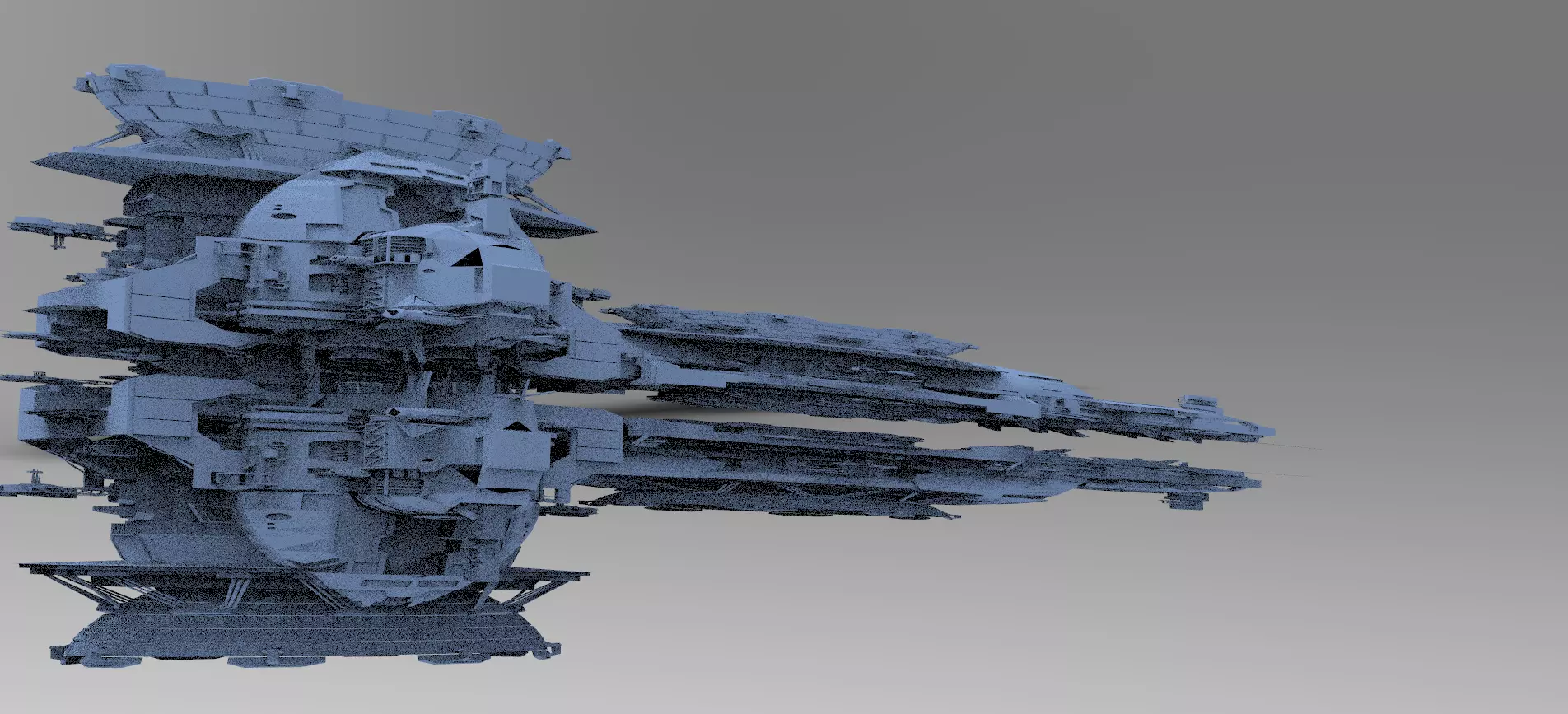 Sci-Fi Droid Prowler Ship 3D model_0