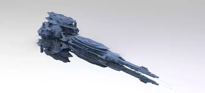Sci-Fi Droid Prowler Ship 3
