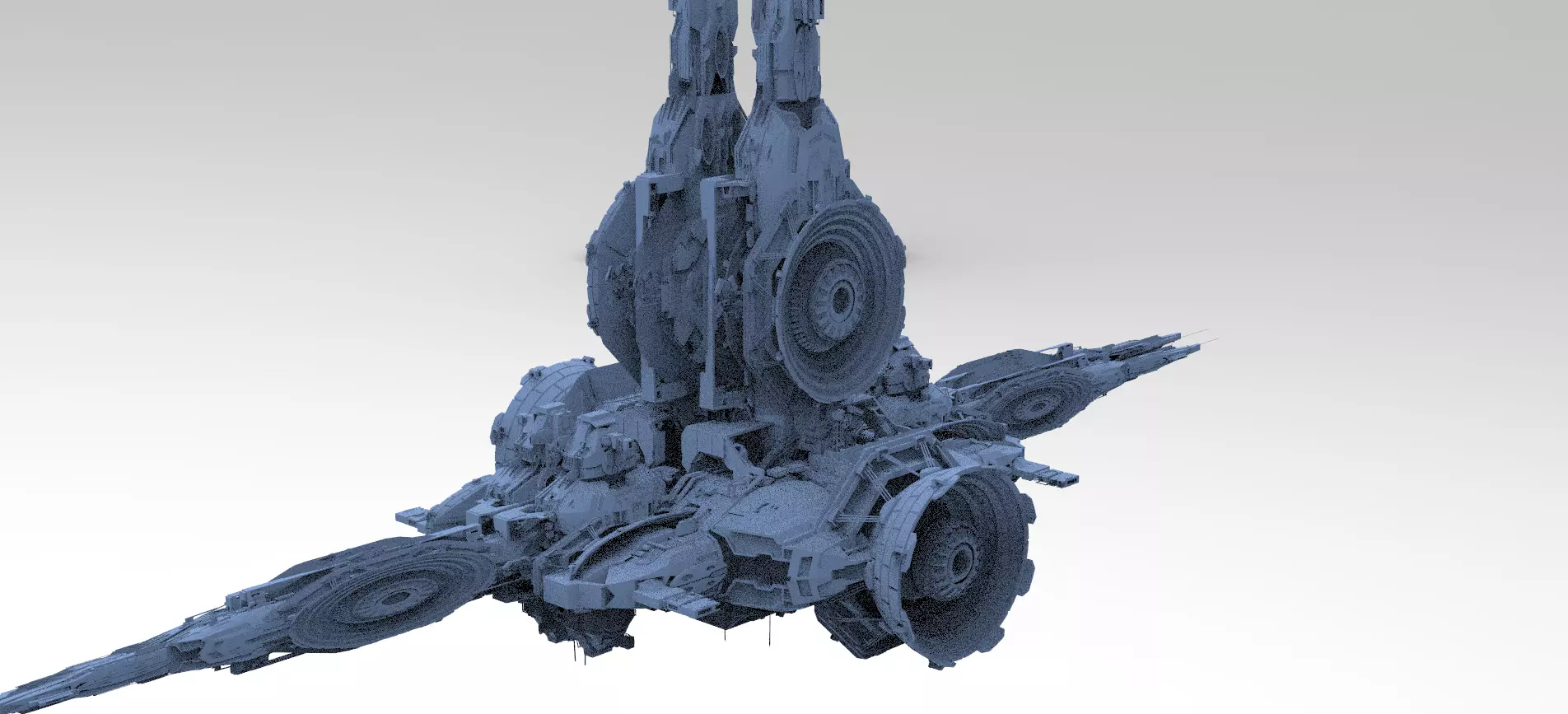 Sci-Fi Droid Prowler Ship 5 3D model