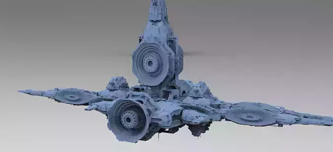 Sci-Fi Droid Prowler Ship Base 