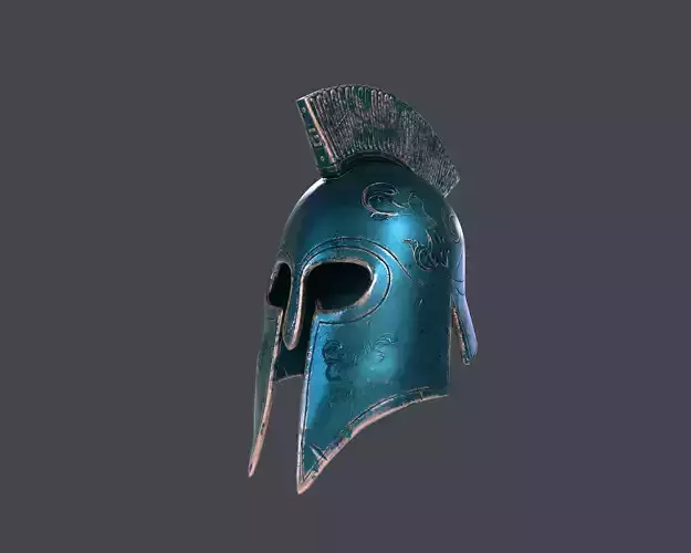 Greek Low-Poly Helmet 4 texture pack