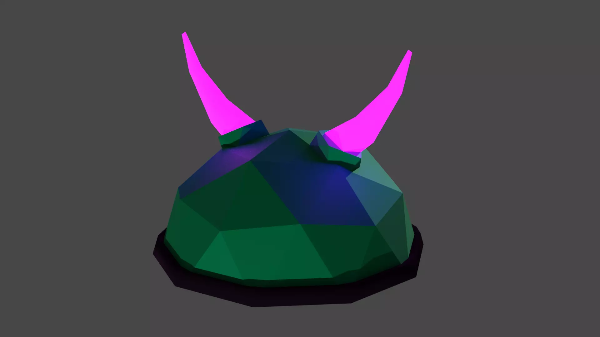Beetle Helmet Free low-poly 3D model